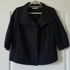 3/4 sleeve boxy coat
